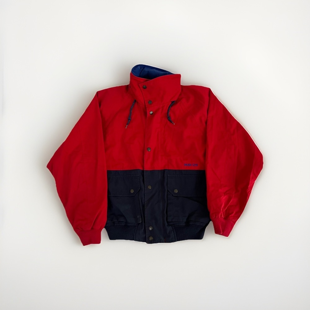 Vintage Park City Jacket Mens S Windbreaker Colorblock Nylon 90s